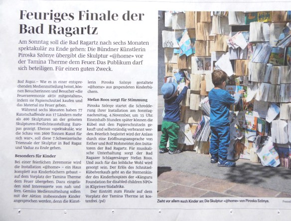 feuriges Ende der Bad Ragartz